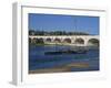 River Loire and Wilson Bridge, Tours, Centre, France, Europe-Thouvenin Guy-Framed Photographic Print