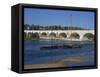 River Loire and Wilson Bridge, Tours, Centre, France, Europe-Thouvenin Guy-Framed Stretched Canvas