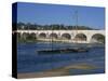 River Loire and Wilson Bridge, Tours, Centre, France, Europe-Thouvenin Guy-Stretched Canvas