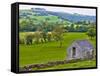 River Manifold Valley Near Ilam, Peak District National Park, Derbyshire, England-Alan Copson-Framed Stretched Canvas