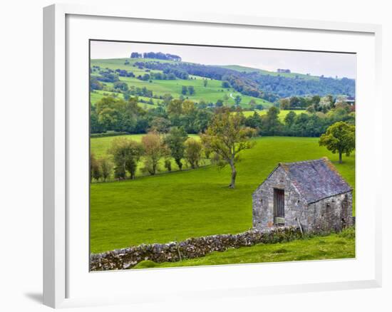 River Manifold Valley Near Ilam, Peak District National Park, Derbyshire, England-Alan Copson-Framed Photographic Print