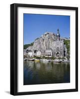 River Meuse in the Old Town of Dinant, Ardennes, Belgium-Hans Peter Merten-Framed Photographic Print