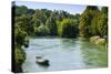 River Mincio, Valeggio Sul Mincio, Verona Province, Veneto, Italy, Europe-Nico-Stretched Canvas