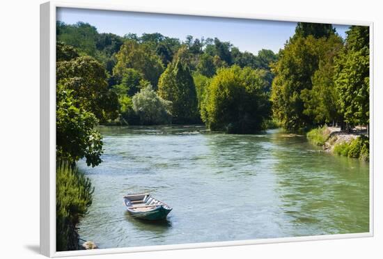 River Mincio, Valeggio Sul Mincio, Verona Province, Veneto, Italy, Europe-Nico-Framed Photographic Print