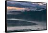 River Mist at Sunrise, Yellowstone National Park Wyoming-Vincent James-Framed Stretched Canvas