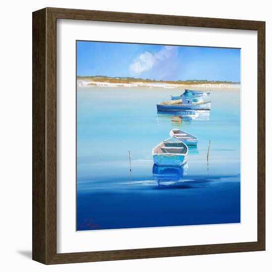 River Moorings-Craig Trewin Penny-Framed Art Print