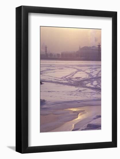 River Neva, towards Yassilievsky Island, Leningrad, 20th century-CM Dixon-Framed Photographic Print