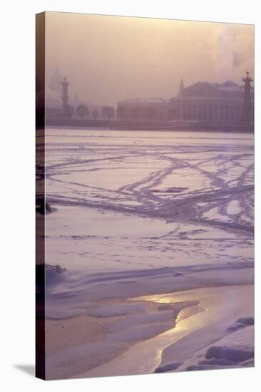 River Neva, towards Yassilievsky Island, Leningrad, 20th century-CM Dixon-Stretched Canvas