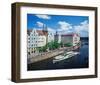 River Nikolai Church Berlin-null-Framed Art Print