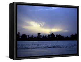 River Nile at Sunset, Egypt-null-Framed Stretched Canvas