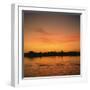 River Nile at Sunset, Water Reflecting Evening Sky, in Egypt, North Africa, Africa-Ken Wilson-Framed Photographic Print