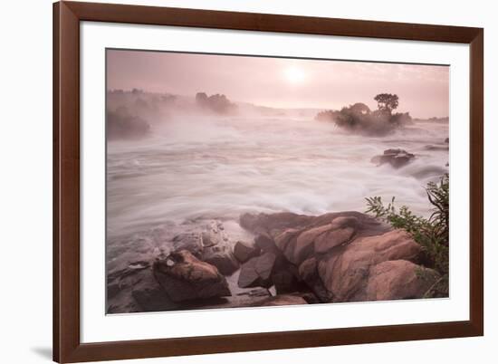 River Nile from Wildwaters Lodge, Kangulumira, Uganda, Africa-Tom Broadhurst-Framed Photographic Print