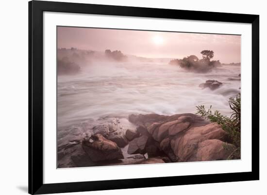 River Nile from Wildwaters Lodge, Kangulumira, Uganda, Africa-Tom Broadhurst-Framed Photographic Print