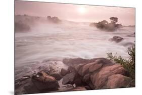 River Nile from Wildwaters Lodge, Kangulumira, Uganda, Africa-Tom Broadhurst-Mounted Photographic Print