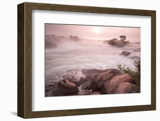 River Nile from Wildwaters Lodge, Kangulumira, Uganda, Africa-Tom Broadhurst-Framed Photographic Print