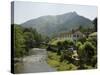 River Nive, Saint Etienne De Baigorry (St.-Etienne-De-Baigorry), Basque Country, Aquitaine, France-Robert Harding-Stretched Canvas