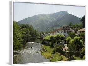 River Nive, Saint Etienne De Baigorry (St.-Etienne-De-Baigorry), Basque Country, Aquitaine, France-Robert Harding-Framed Photographic Print