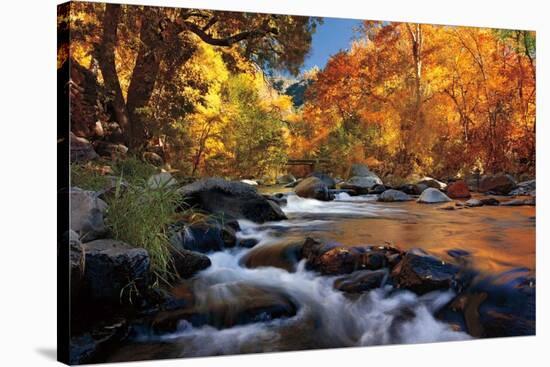 River of Gold-Mike Jones-Stretched Canvas