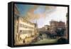 River of Mendicanti-Canaletto-Framed Stretched Canvas