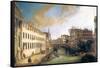 River of Mendicanti-Canaletto-Framed Stretched Canvas