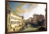 River of Mendicanti-Canaletto-Framed Art Print