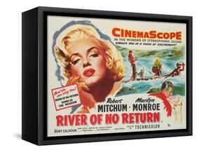 River of No Return, 1954-null-Framed Stretched Canvas