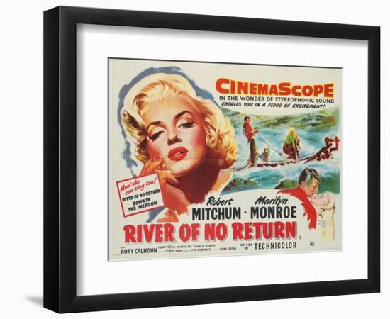 River of No Return, 1954-null-Framed Giclee Print