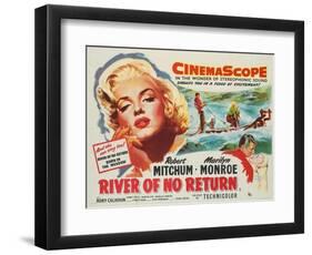 River of No Return, 1954-null-Framed Giclee Print