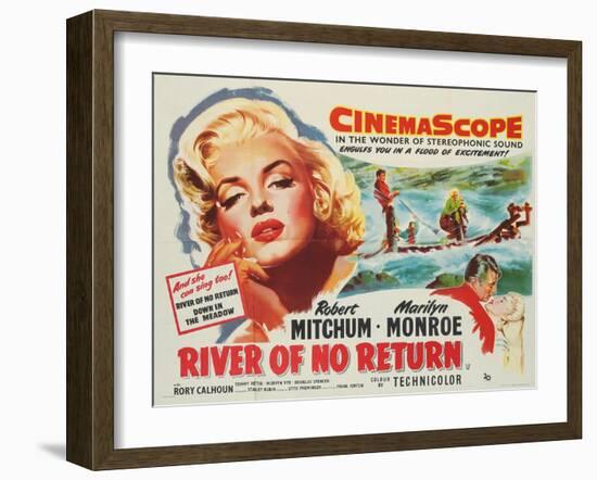 River of No Return, 1954-null-Framed Giclee Print