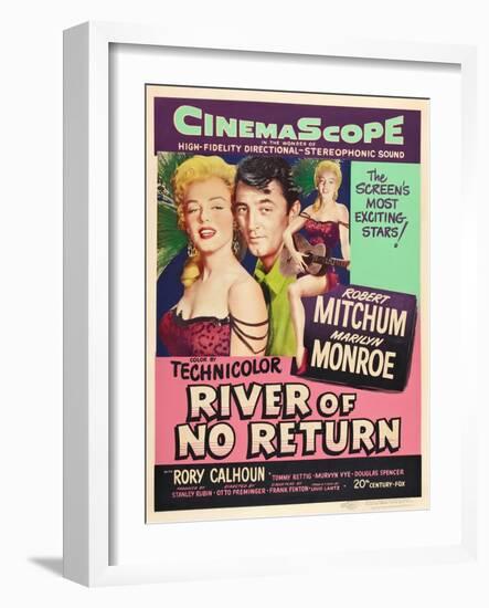 River of No Return, 1954-null-Framed Giclee Print