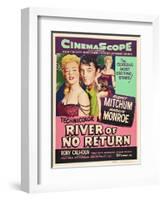 River of No Return, 1954-null-Framed Giclee Print