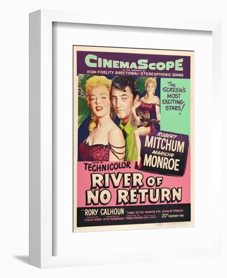 River of No Return, 1954-null-Framed Giclee Print