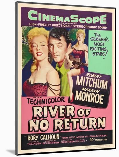 River of No Return, 1954-null-Mounted Giclee Print