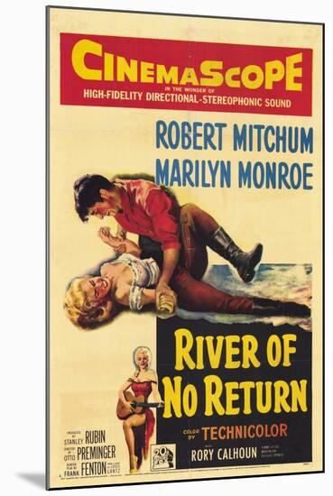 River of No Return, 1954-null-Mounted Art Print