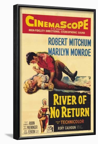 River of No Return, 1954-null-Framed Art Print