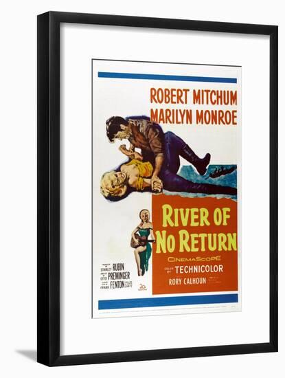 River of No Return, 1954-null-Framed Art Print