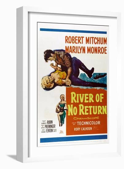 River of No Return, 1954-null-Framed Art Print