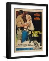 River of No Return, Italian Movie Poster, 1954-null-Framed Art Print