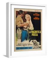 River of No Return, Italian Movie Poster, 1954-null-Framed Art Print