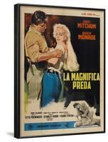 River of No Return, Italian Movie Poster, 1954-null-Framed Art Print