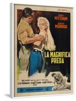 River of No Return, Italian Movie Poster, 1954-null-Framed Art Print