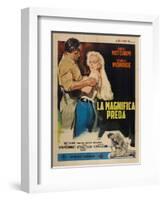 River of No Return, Italian Movie Poster, 1954-null-Framed Art Print