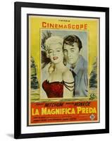 River of No Return, Italian Movie Poster, 1954-null-Framed Art Print