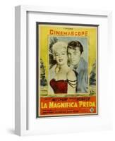 River of No Return, Italian Movie Poster, 1954-null-Framed Art Print