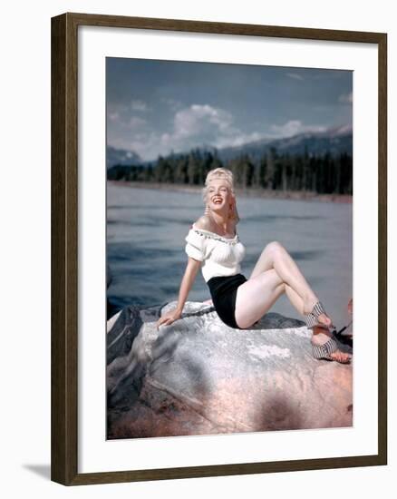 River of No Return, Marilyn Monroe, Directed by Otto Preminger, 1954-null-Framed Photo