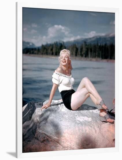 River of No Return, Marilyn Monroe, Directed by Otto Preminger, 1954-null-Framed Photo