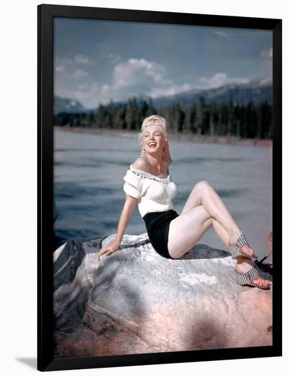 River of No Return, Marilyn Monroe, Directed by Otto Preminger, 1954-null-Framed Photo