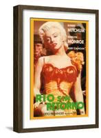 River of No Return, Spanish Movie Poster, 1954-null-Framed Art Print