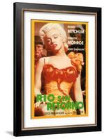 River of No Return, Spanish Movie Poster, 1954-null-Framed Art Print