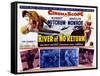 River of No Return, UK Movie Poster, 1954-null-Framed Stretched Canvas